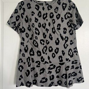 Escada Peplum printed top